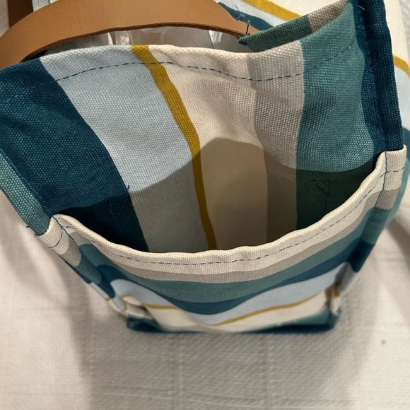 FEED Project Coastal Striped Canvas Tote Bag - Picture 8 of 11